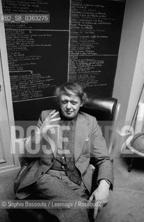 09 Feb 1977, France --- British writer Anthony Burgess (1917-1993). A large body of work (over 50 books). A Clockwork Orange (1962), his most famous novel was brought to the screen by Stanley Kubrick  ©Sophie Bassouls/Leemage/Rosebud2