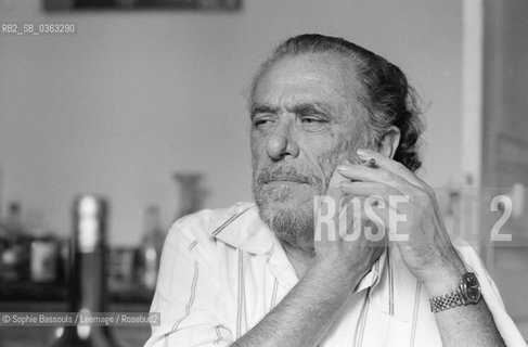 Portrait of Charles Bukowski, le 9 septembre 1978, San Pedro, Los Angeles, California, USA  ©Sophie Bassouls/Leemage/Rosebud2