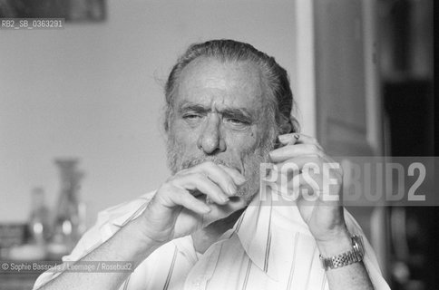 Portrait of Charles Bukowski, le 9 septembre 1978, San Pedro, Los Angeles, California, USA  ©Sophie Bassouls/Leemage/Rosebud2