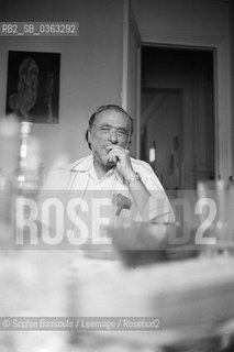 Portrait of Charles Bukowski, le 9 septembre 1978, San Pedro, Los Angeles, California, USA  ©Sophie Bassouls/Leemage/Rosebud2