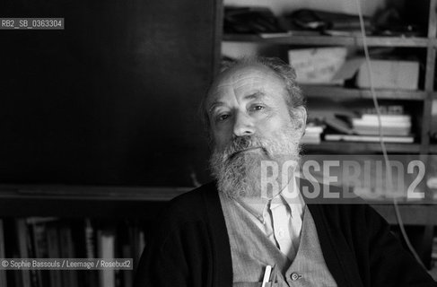 05 Mar 1990, Lucinges --- French Writer Michel Butor at Home  ©Sophie Bassouls/Leemage/Rosebud2