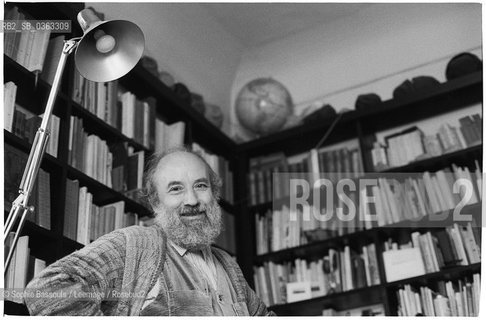 30 Mar 1985 --- Michel Butor  ©Sophie Bassouls/Leemage/Rosebud2