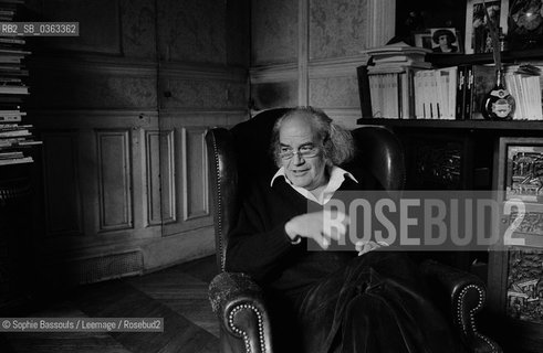 Portrait of Francois Chatelet, le 1 octobre 1975  ©Sophie Bassouls/Leemage/Rosebud2