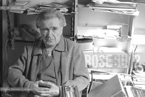 Portrait of Emil Cioran le 13 mars 1986  ©Sophie Bassouls/Leemage/Rosebud2