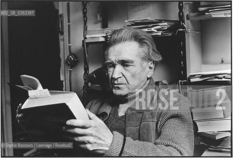 Portrait of Emil Cioran le 13 mars 1986  ©Sophie Bassouls/Leemage/Rosebud2