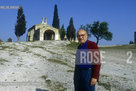 Portrait of Bernard Clavel at Eygalieres, le 26 avril 1990  ©Sophie Bassouls/Leemage/Rosebud2