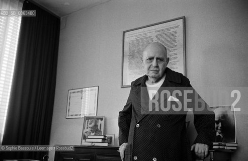 Portrait of Albert Cohen at Geneva, Switzerland, le 16 avril 1980  ©Sophie Bassouls/Leemage/Rosebud2