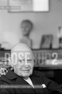 Portrait of Albert Cohen at Geneva, Switzerland, le 16 avril 1980  ©Sophie Bassouls/Leemage/Rosebud2