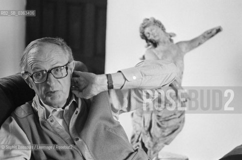 Portrait of Georges Conchon at Home at Montoire-sur-le-Loir, France, le 30 mai 1987  ©Sophie Bassouls/Leemage/Rosebud2