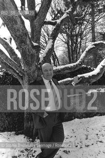 Portrait of Frederic Dard at Geneva, Switzerland, le 21 fevrier 1987  ©Sophie Bassouls/Leemage/Rosebud2