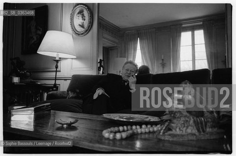 Portrait of Maurice Druon, le 28 janvier 1977  ©Sophie Bassouls/Leemage/Rosebud2