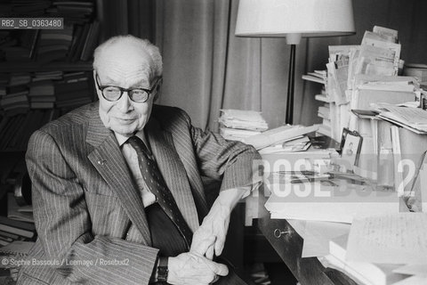 Portrait of Georges Dumezil, le 1 octobre 1985  ©Sophie Bassouls/Leemage/Rosebud2