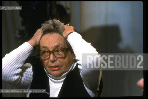 Portrait of Marguerite Duras le 28 septembre 1984  ©Sophie Bassouls/Leemage/Rosebud2