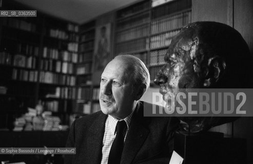 Portrait of Jean Dutourd at Paris, le 8 avril 1987  ©Sophie Bassouls/Leemage/Rosebud2