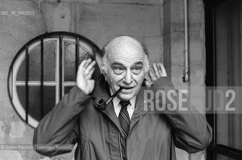 Portrait of Robert Escarpit le 19 mars 1984  ©Sophie Bassouls/Leemage/Rosebud2