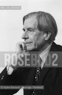 Portrait of John-Kenneth (John Kenneth) Galbraith le 11 janvier 1995  ©Sophie Bassouls/Leemage/Rosebud2