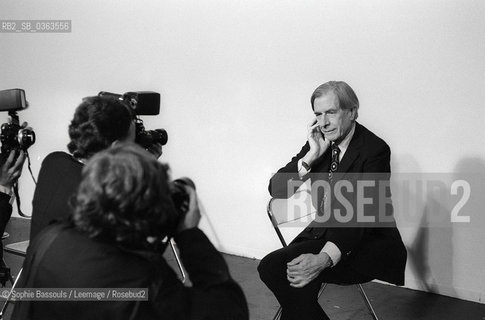 Portrait of John-Kenneth (John Kenneth) Galbraith le 11 janvier 1995  ©Sophie Bassouls/Leemage/Rosebud2