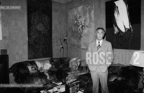 Portrait of Romain Gary (1914-1980) - original surname Kacew, also wrote as Emile Ajar, le 12 janvier 1978  ©Sophie Bassouls/Leemage/Rosebud2