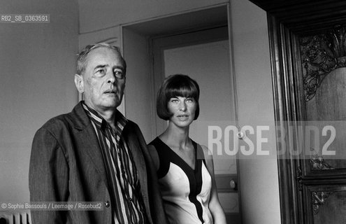 Witold Gombrowicz et Rita Gombrowicz, le 1 juillet 1967, Vence, France  ©Sophie Bassouls/Leemage/Rosebud2