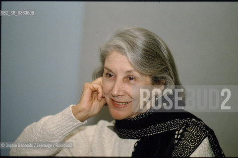 14 Sep 1988 --- South African Writer Nadine Gordimer  ©Sophie Bassouls/Leemage/Rosebud2