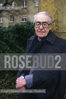 Portrait of Henri Guillemin at Neuchatel, Switzerland, le 3 fevrier 1981  ©Sophie Bassouls/Leemage/Rosebud2