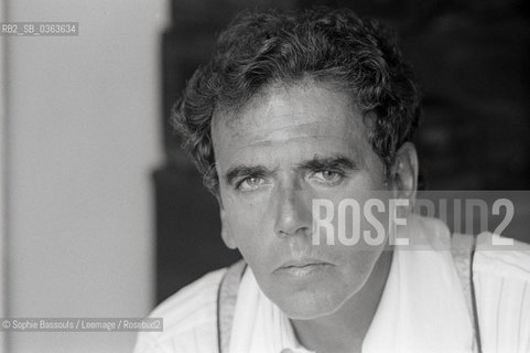 Portrait of Jean-Edern (Jean Edern) Hallier at Paris, le 27 juin 1986  ©Sophie Bassouls/Leemage/Rosebud2