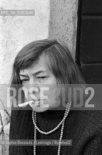 Portrait of Patricia Highsmith, le 28 mai 1984  ©Sophie Bassouls/Leemage/Rosebud2