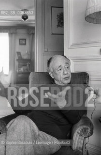 Portrait of Eugene Ionesco, le 1 juillet 1973  ©Sophie Bassouls/Leemage/Rosebud2