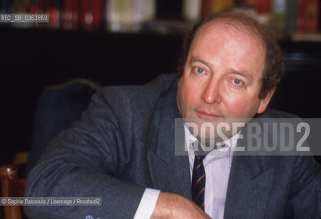 Portrait of Dominique Jamet, le 19 mars 1991, Paris  ©Sophie Bassouls/Leemage/Rosebud2