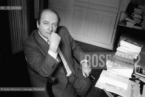 Portrait of Dominique Jamet, le 19 mars 1991, Paris  ©Sophie Bassouls/Leemage/Rosebud2