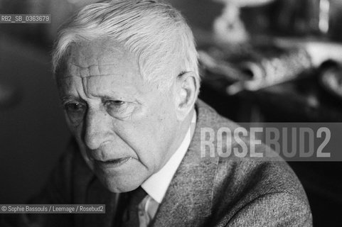 Portrait of Ernst Junger le 22 janvier 1980  ©Sophie Bassouls/Leemage/Rosebud2