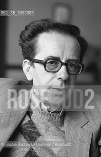 Portrait of Ismail Kadare at Paris, le 14 avril 1987  ©Sophie Bassouls/Leemage/Rosebud2