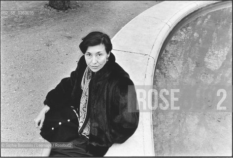 Portrait of Julia Kristeva le 27 fevrier 1987  ©Sophie Bassouls/Leemage/Rosebud2