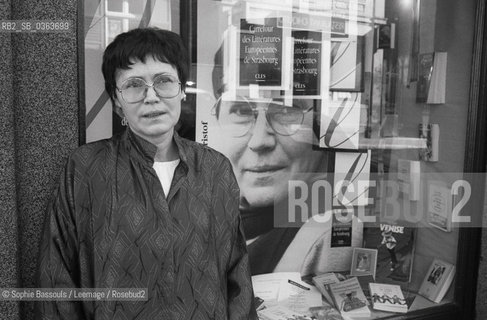 Portrait of Agota Kristof at Strasbourg, le 21 novembre 1989  ©Sophie Bassouls/Leemage/Rosebud2