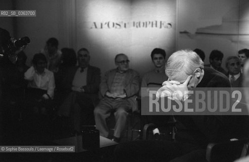 Emission Apostrophes - Portrait of Milan Kundera le 27 janvier 1984  ©Sophie Bassouls/Leemage/Rosebud2