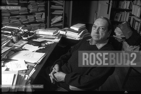 Portrait of Jacques Le Goff le 29 janvier 1999  ©Sophie Bassouls/Leemage/Rosebud2