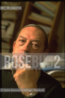 Portrait of Jacques Le Goff le 29 janvier 1999  ©Sophie Bassouls/Leemage/Rosebud2