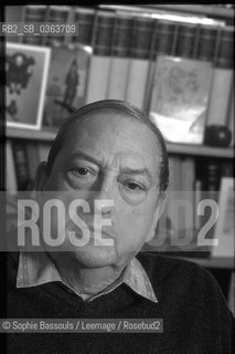 Portrait of Jacques Le Goff le 29 janvier 1999  ©Sophie Bassouls/Leemage/Rosebud2