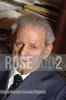 Portrait of Emmanuel Levinas, le 22 mars 1993, Paris  ©Sophie Bassouls/Leemage/Rosebud2