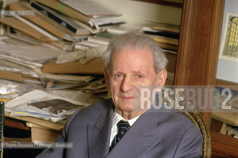 Portrait of Emmanuel Levinas, le 22 mars 1993, Paris  ©Sophie Bassouls/Leemage/Rosebud2