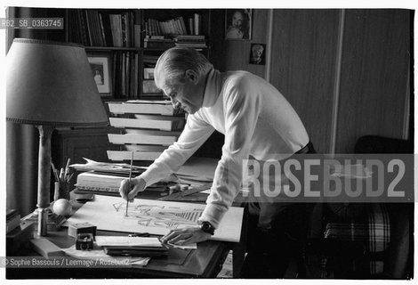 Portrait of Felicien Marceau, le 1 janvier 1970  ©Sophie Bassouls/Leemage/Rosebud2