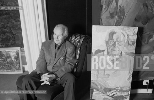 Portrait of Robert Merle, le 26 avril 1991, Grosrouvre, France  ©Sophie Bassouls/Leemage/Rosebud2