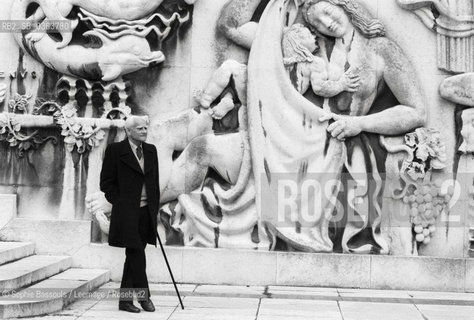 18 May 1983, Paris, France --- Italian Novelist Alberto Moravia  ©Sophie Bassouls/Leemage/Rosebud2