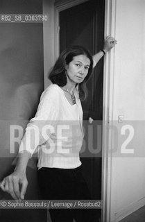 Portrait of Anka Muhlstein at Paris, le 17 octobre 1986  ©Sophie Bassouls/Leemage/Rosebud2