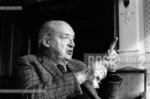 Portrait of Vladimir Nabokov, le 4 avril 1975  ©Sophie Bassouls/Leemage/Rosebud2