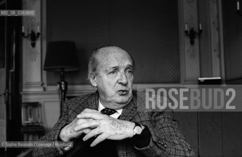 Portrait of Vladimir Nabokov, le 4 avril 1975  ©Sophie Bassouls/Leemage/Rosebud2