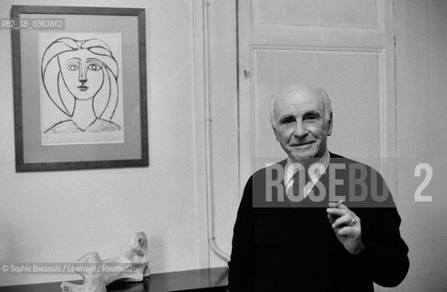 Portrait of Francis Ponge, le 2 fevrier 1977  ©Sophie Bassouls/Leemage/Rosebud2