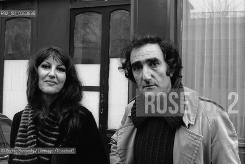 Portrait of Serge Rezvani with his wife Daniele, le 10 mai 1977  ©Sophie Bassouls/Leemage/Rosebud2