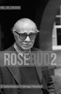 Portrait of Ernesto Sabato, le 21 mai 1987, Paris  ©Sophie Bassouls/Leemage/Rosebud2