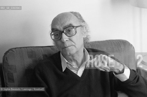 22 Feb 1991, Lisbon, Portugal --- Writer Jose Saramago  ©Sophie Bassouls/Leemage/Rosebud2